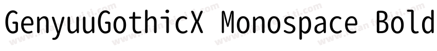 GenyuuGothicX Monospace Bold字体转换
